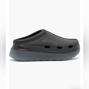 UGG Kids Black Slip-On Clog Sandals